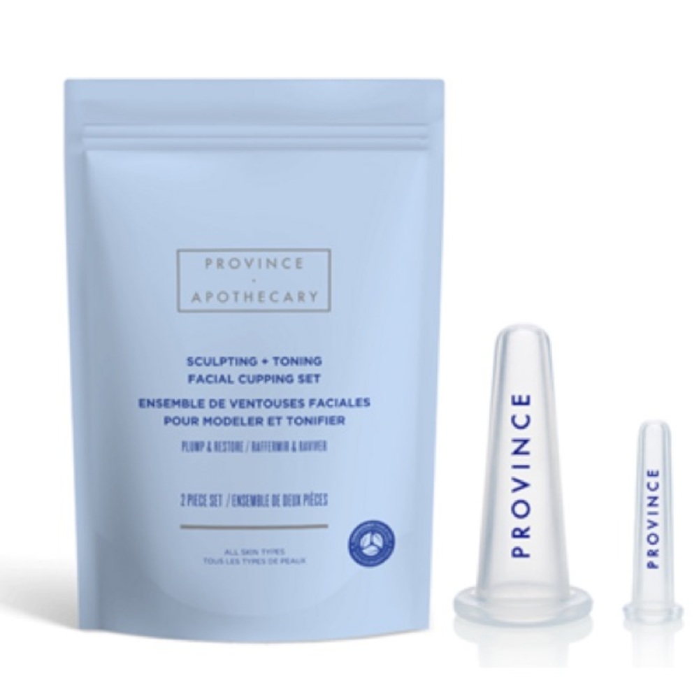NEW Province Apothecary sculpting and toning facial cupping set